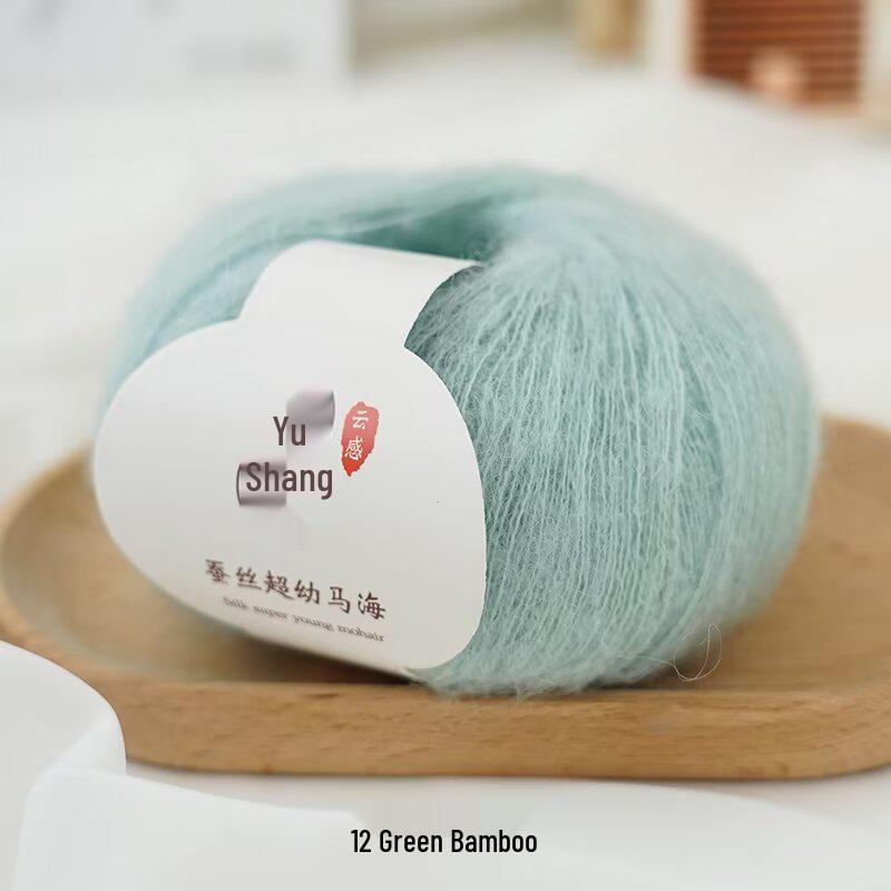 Mulberry Silk Mohair Yarn: Soft, Skin-Friendly, Hand-Knitted Baby Sweater Yarn