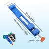 Linear motion guide rail for circular saw, adjustable base guide rail with clamp, compatible with 3-1/2 to 7-inch circular saw