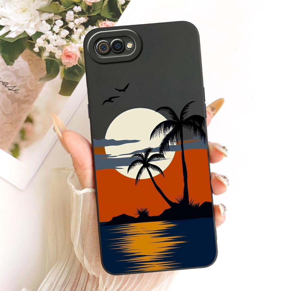 For Realme C2 Case Cover Silicone Luxury Fashion Cool Kawaii Cute Painted Phone Casing RMX1941 RMX1945 RMX1943