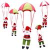 Charming Santa Claus Snowman Christmas Home Ceiling Decoration Parachute Doll Toy