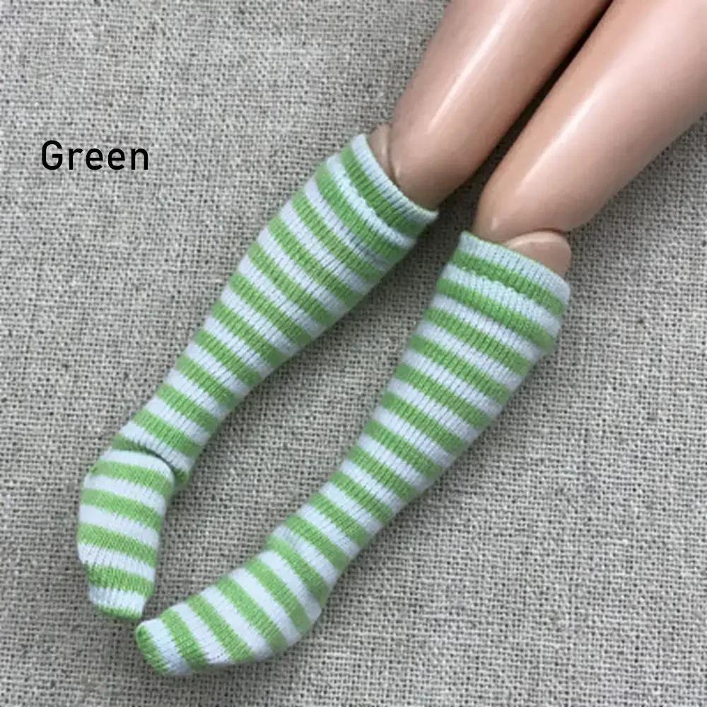 1Pair 2020 New Fashion Stripe Socks for 1/6 Doll Stocking Baby Girls Christmas Gift Toys DIY Doll Clothes Accessories Decor