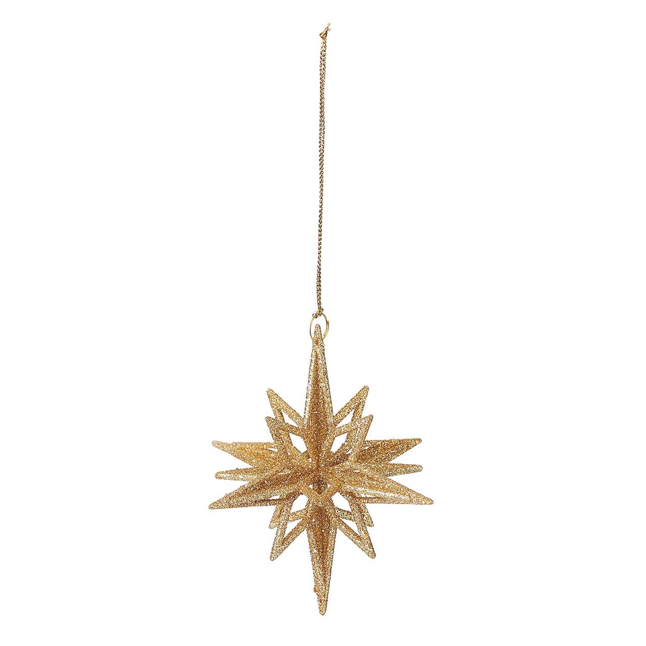 

Grid Star Christmas Decoration Ornament, Medium, Gold, Ornament, Material, XO000505-018 золотой