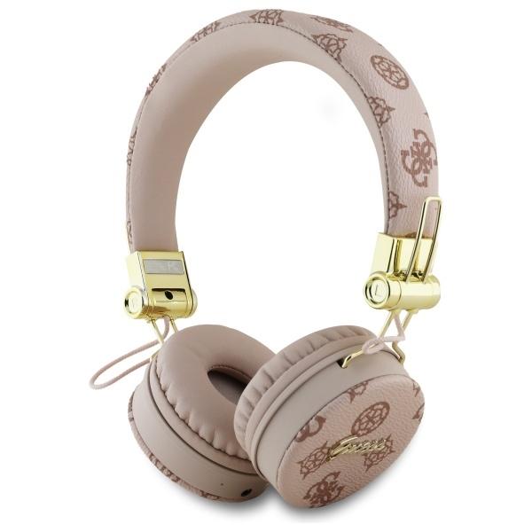 Guess Over-Ear Headphones Bluetooth Enc    Gubh70Eposmw Brown/Brown Peony Script Round Shape