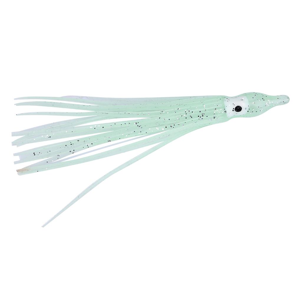 10pcs Bag Mini Size Squid Octopus Shape Fishing Bait Lure Fishing Tackle Tools Luminous White