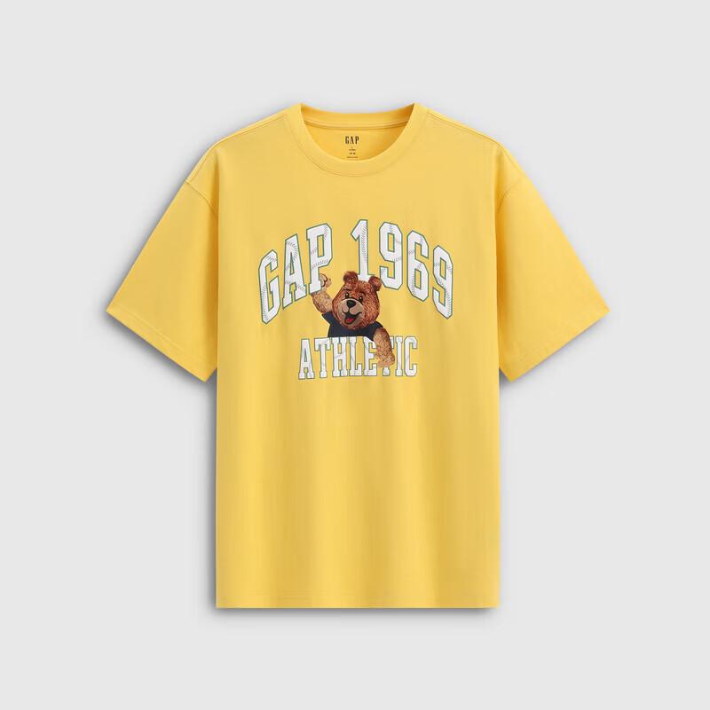GAP Unisex Logo Print Loose Short Sleeve T-shirt