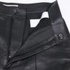 Celine [Domestic Regular] 2G013978E Phoebe Period Lamb Leather Cropped Wide Pants/ Bottoms 36 blackUsed