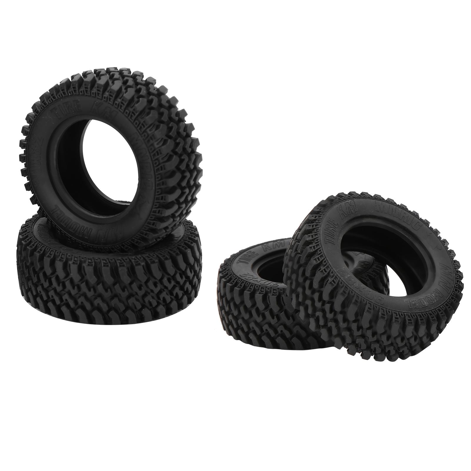 

4pcs RC Rubber Wheels Tyre Front and Rear Tires for MN86 1/12 RC Crawlers Upgrade Parts