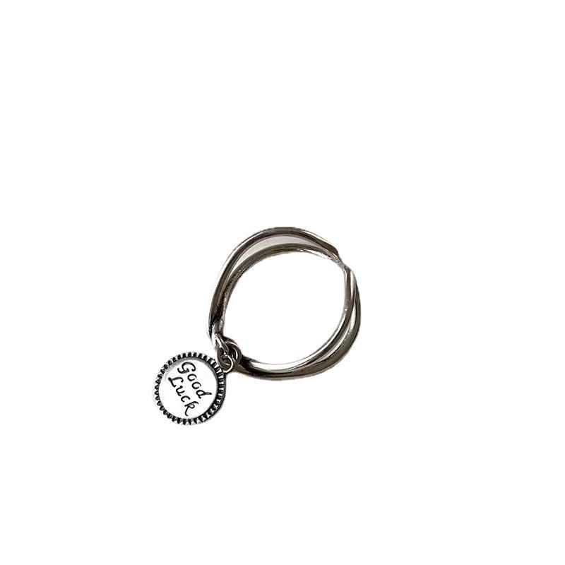 Trendy Women's 925 Sterling Silver Retro Ring - Simple, Cool Design for Index Finger