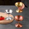 Footed Metal Serving Cup for Fruit Presentation and Party Table Use, Stemmed Bowl Cup for Home Gathering Display