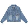 Frauen Vintage Revers Zipper Denim Jacke Neue Frühling Herbst Dame High Street Lose Kurzen Mantel Outwear