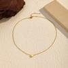New Titanium Steel Heart Necklace Women's Light Luxury Versatile Clavicle Chain Stainless Steel Electroplated 18K Gold Jewelry