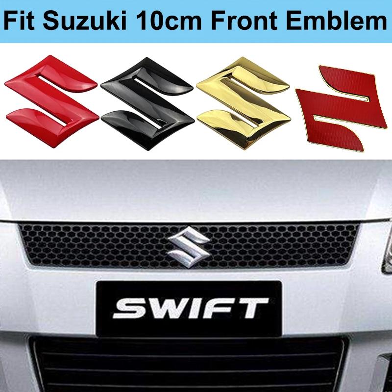 10cm Front Emblem Sticker for Suzuki SX4 Swift Sport Jimny Grand Vitara Alto Alivio Samurai Metal Car Side Logo 3D Badge