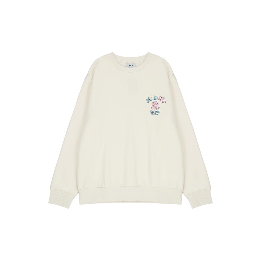 New MLB Sweatshirt Winter Unisex Cream 3AMTL5116-50CRS