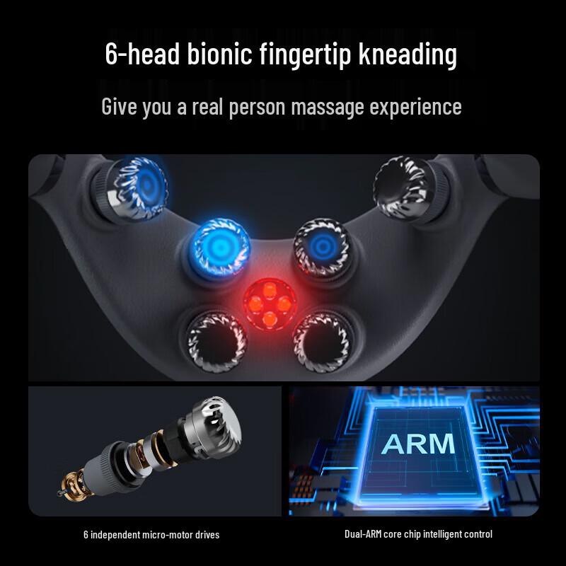 SKGG7 2nd Gen Smart Neck Massager with Heat & Red Light Therapy CN plug (adapter included)