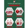 Santa Claus Christmas Tree Ornament Plastic DIY Crafts Painted Christmas Gifts Boxes Pendant New Year Hanging Ornament