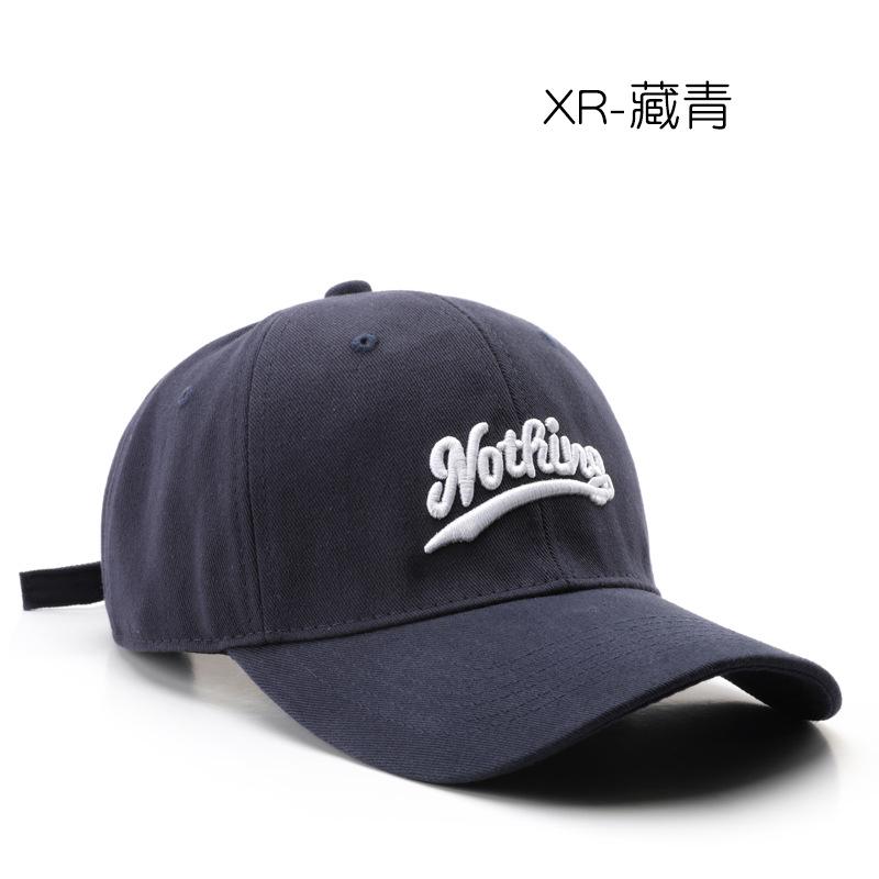 

Hat Spring and Autumn Letter Embroidery Cap Outdoor Travel Sunscreen Shade Baseball Cap темно-синий