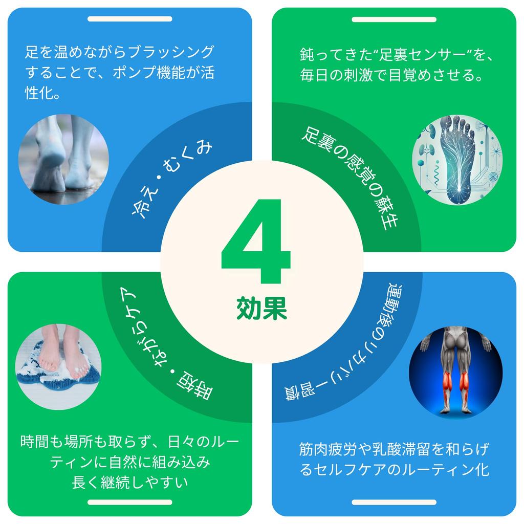 Large Foot Brush To Promote Blood Circulation Foot Care Also Helps Prevent Recover from and Combat the Cold [Footopia] Falls, Fatigue,