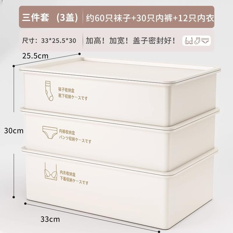 Plastic Drawer Organizer Underwear Socks Briefs Storage With Separate Compartments Modern Minimalist Design