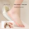2Pair T-Shape Women's Shoe Heel Protectors Anti-Wear Half Insoles with Anti-Slip High Heel Pads for Foot Protection