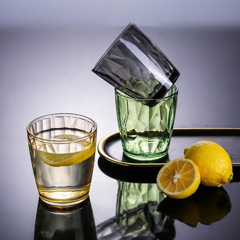 Acrylic Drinking Glasses Shatterproof Water Tumblers Unbreakable Reusable Beer Champagne Cup Dishwasher Safe for Party