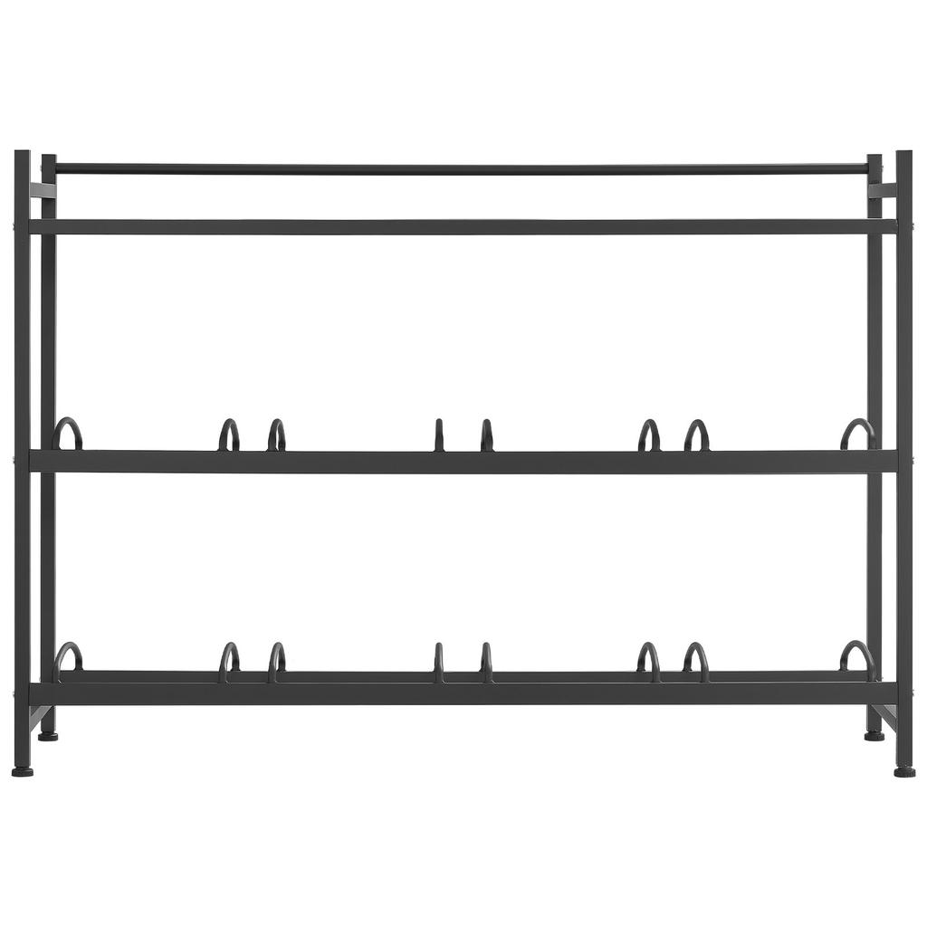 VEVOR Water Jug Holder, 3 Tiers 4 Rows 11 L and 19 L Water Bottle Holder for 8 Bottles, Heavy Duty Jug Rack Organizer with Storage Shelf