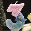 0-9 Number Cake Candles Party Supplies Pink Butterflies Candles Accessories Cake Shop Props Valentine's Anniversary Candles Blue
