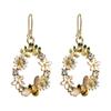 Earrings Female Metal Alloy Colorized Butterfly Creative Flower Diamond Dripping Oil