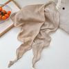 Double Layer Design Two Tone Headwrap Scarf Cotton Linen Bandana Hot Headscarf Accessory  For Women