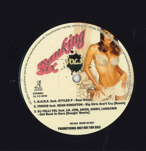 

12inch Record VARIOUS Ranking Six Vol. 3 RK003 NOT ON LABEL 2008 US Rap HipHopRB Used