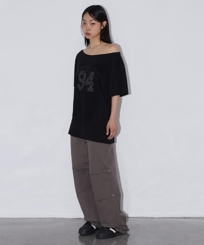 CHICKS Standard Parachute Pants Charcoal