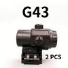 Hot Sale Holographic Red Dot Sight G43/G33 Magnifying Glass Combined Rifle Sight 20mm Guide Rail