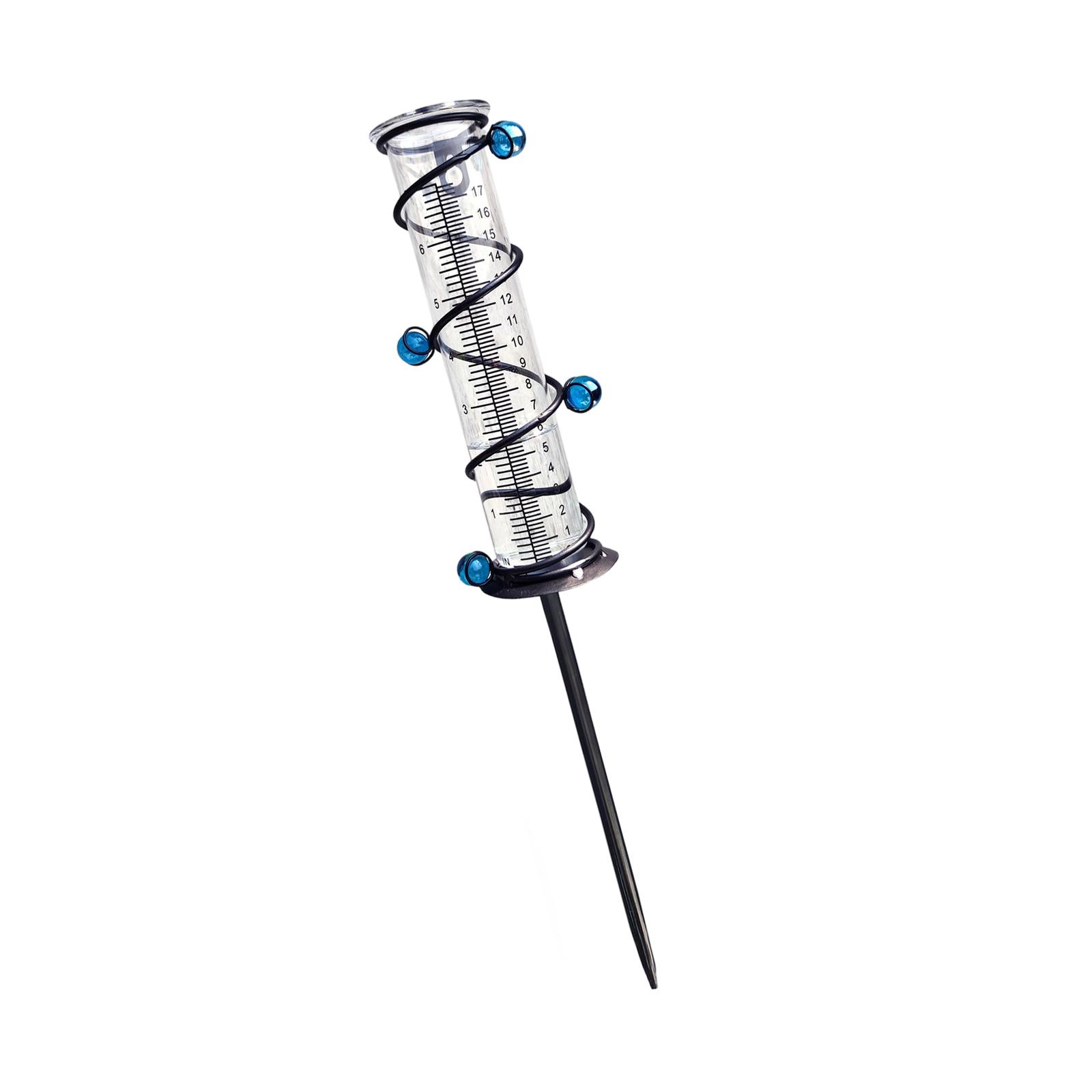 

Outdoor Rainfall Collector Shatterproof Wall Mounted Rain Gauge with Rustproof Iron Holder For Outdoor Gardening 1