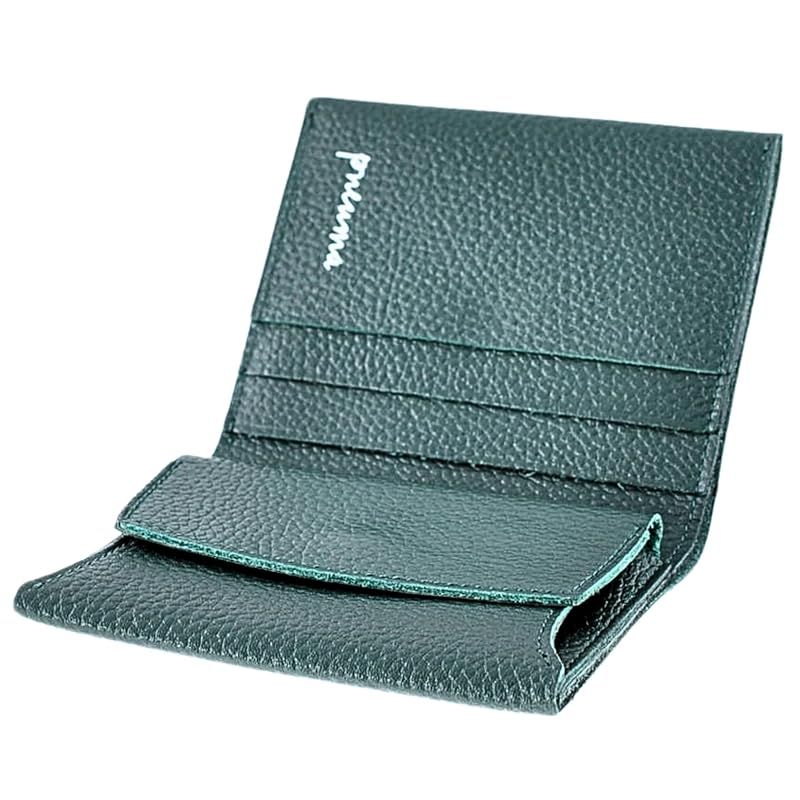 

[JPSpiritus] pneuma Mark.I Thin bifold wallet unisex men s ladies genuine leather minimalist with card holder large capacity lightweight compact