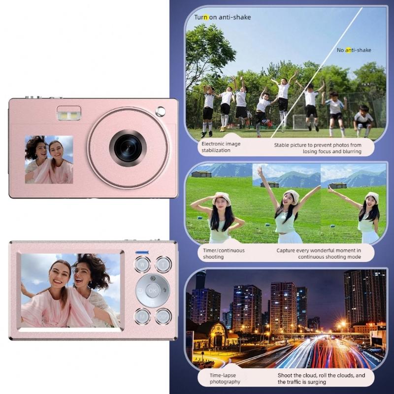 Vintaged Camera With 2.8Inch Front Screen 16x Digital Zooming 1080P Video Recording For Outdoor School Event