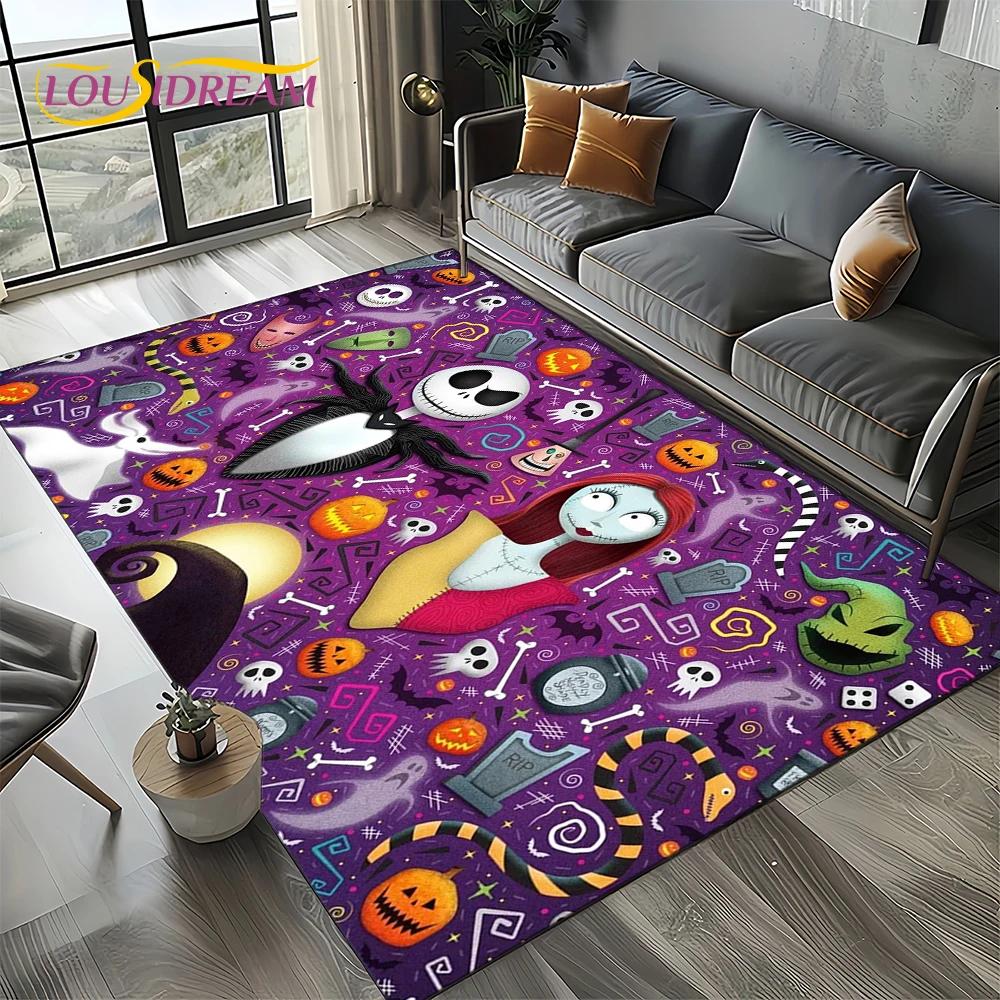 The Nightmare Before Christmas Cartoon Carpet Rug for Bedroom Living Room Home Sofa Decoration,kids Large Decor Floor Mat Gift