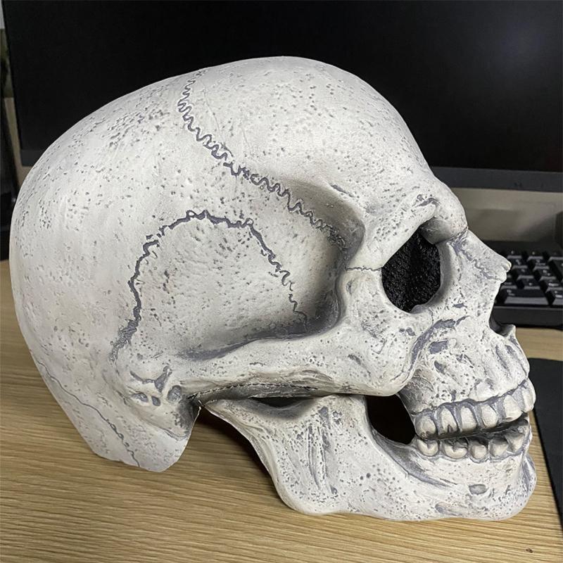 Halloween hororová maska ​​Čelist Ústa Pohyblivá lebka Latexová maska ​​Skull Cosplay Rekvizity