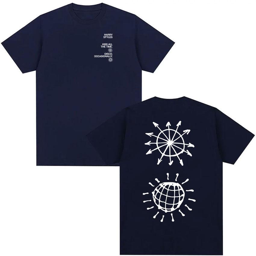 Harry Style Kiss All Time Disco Occasional Tour 2026Summer Mens Womens Luxury Fashion Oversized Cotton Tshirt Street Wear Y2K