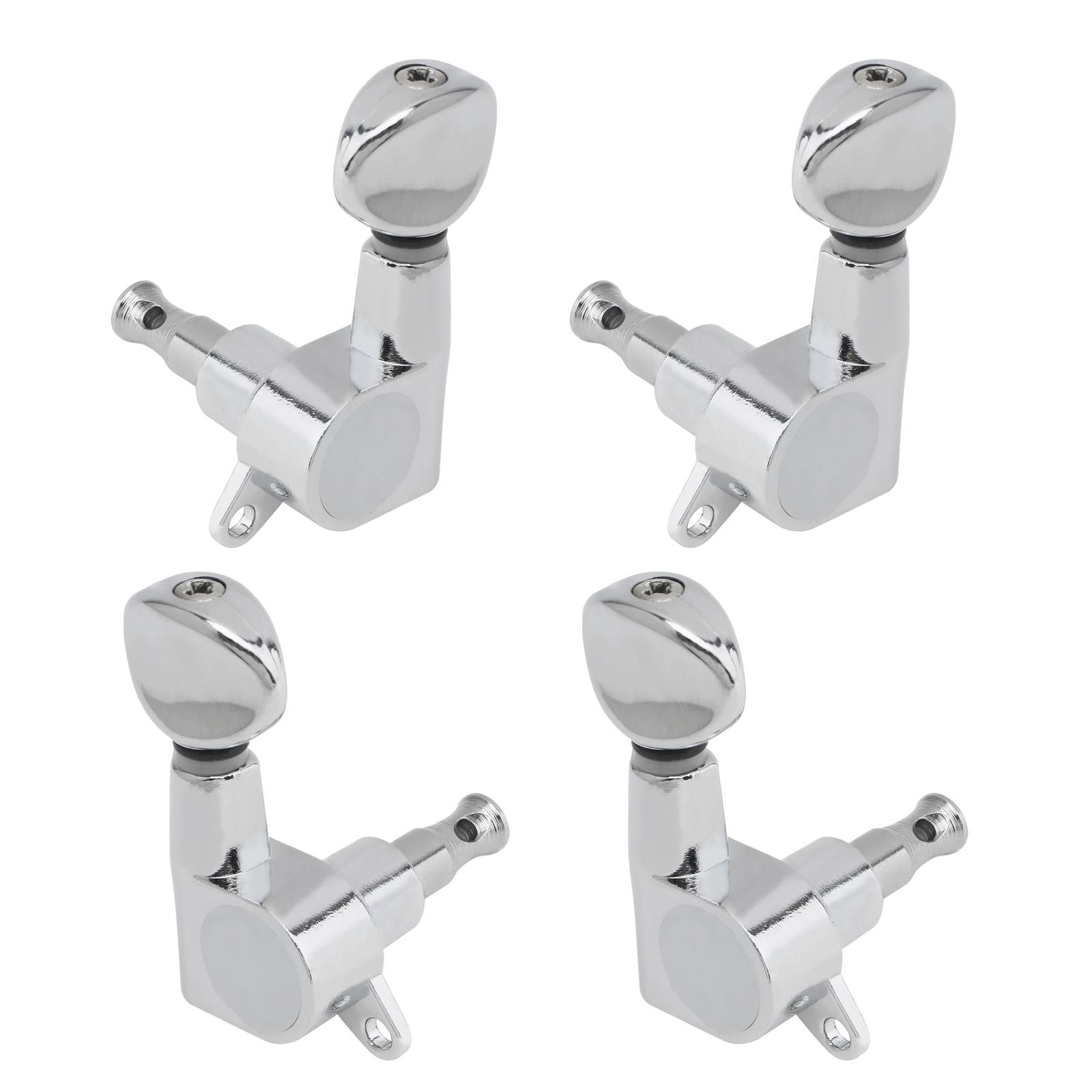 

4 шт./лот 2R 2L Sealed Gear Silver Tuning Pegs