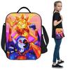 Cartoon-Sonnenfall FNAF Mondfall Isolierte Lunchtasche für Kinder Schul-Kühltasche Thermische Lebensmittelbox Tragetasche Auslaufsicherer Lunchbox-Behälter