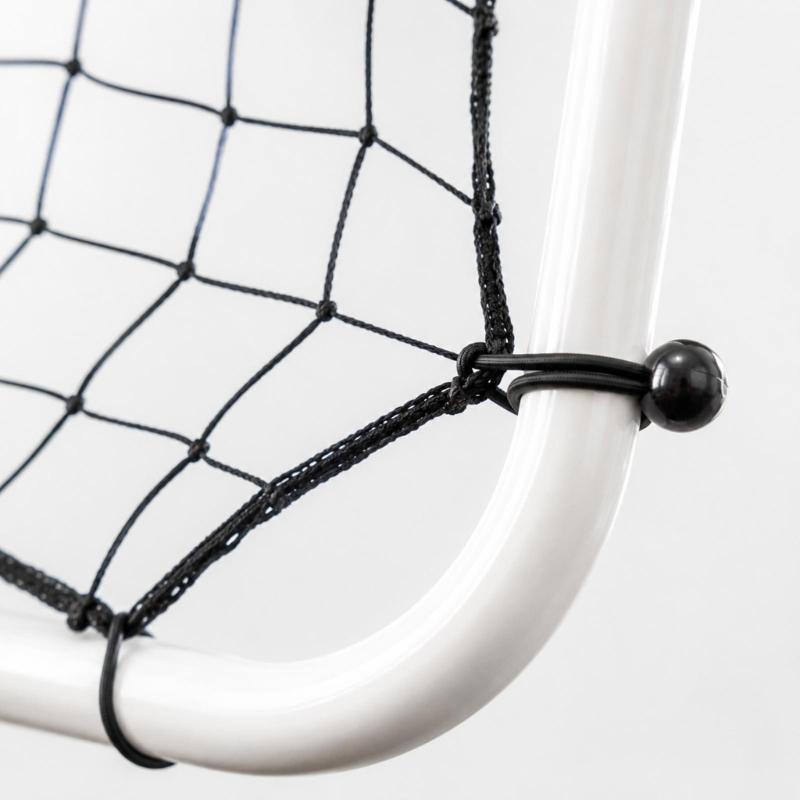 Rebounder Net for Ball Return Practice with a Clear Aiming Area, Polyester Construction and Edge Connection Points for School and Team Training