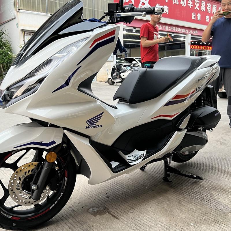 Applicable to Honda's new PCX160 modified whole car decorative version flower latte waterproof sticker to protect personalized decal