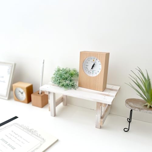 KATOMOKU Temperature and Humidity Meter, Natural Wood (km-101NA)