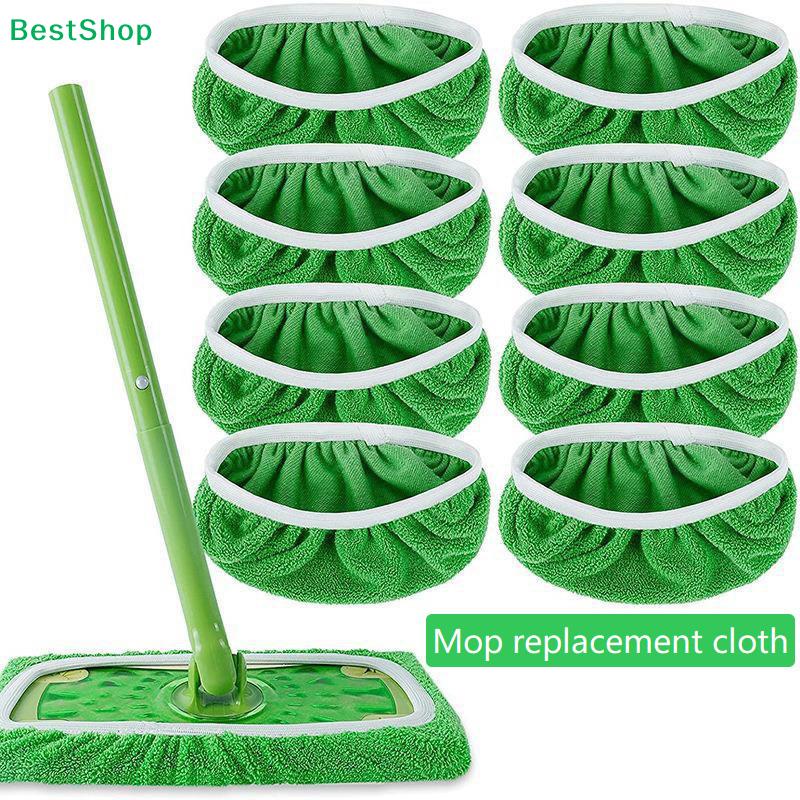 Ersatzbezüge für Flachwischer (5/10 Stück) - Mikrofaser-Wischbezüge für die Nass- und Trockenreinigung von Böden