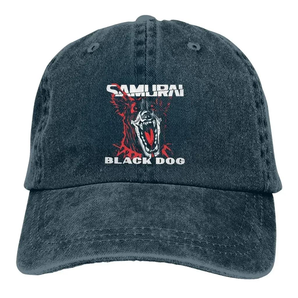 Pure Color Dad Hats Black Dog Samurai Essential Womens Hat Sun Visor Baseball Caps  Lover Peaked Cap