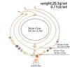 Retro Moon Sun Star Pendant Necklace Women Multilayer Jewelry Accessories