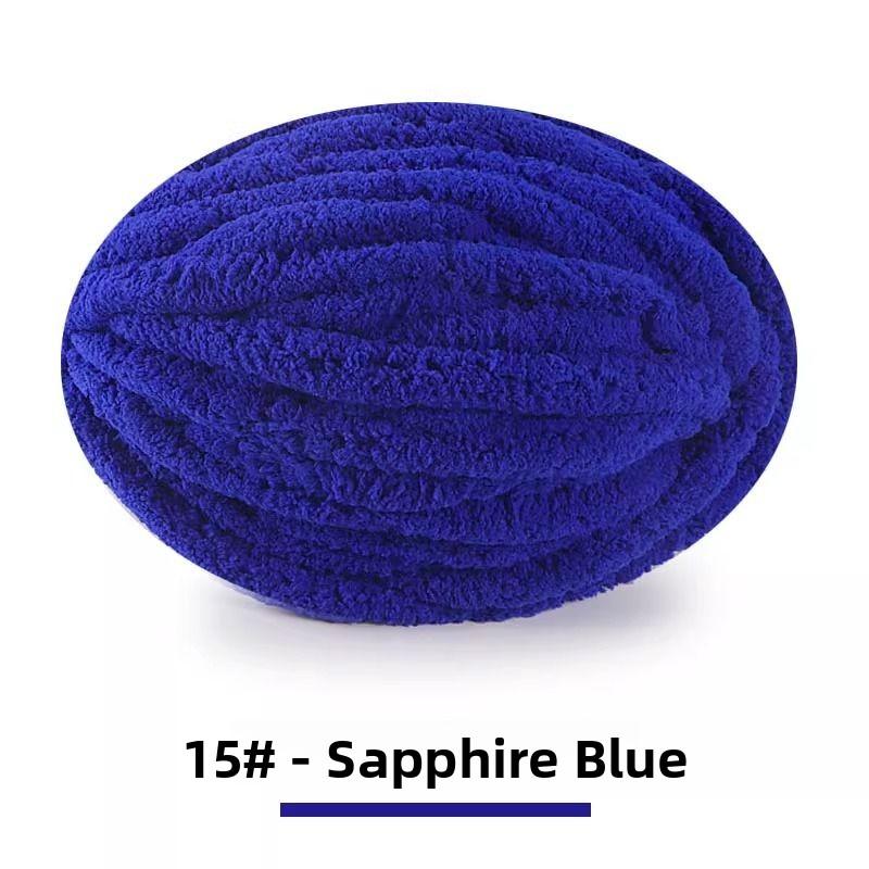 Handmade DIY Rainbow Adient Yarn Scarf Tail Line Finger Knitting Cozy Nest Cuion Thi Ice Strip Yarn
