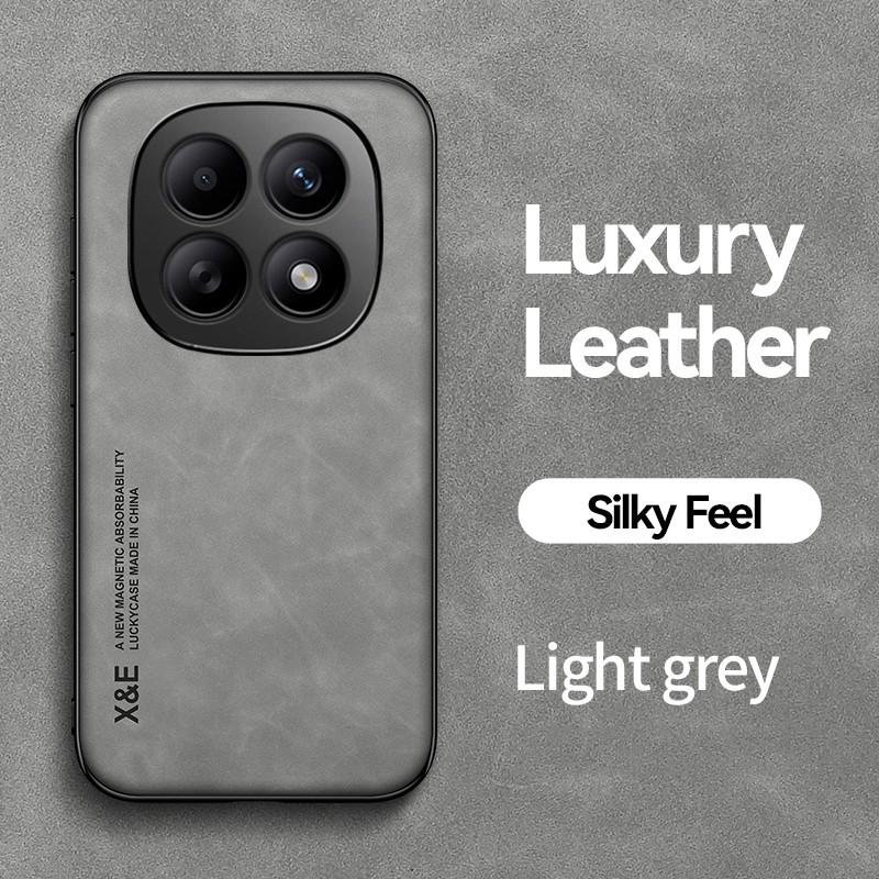 Shockproof Case For Xiaomi Poco M8 Pro M7 Pro M6 Pro 4G 5G Cover Magnetic Luxury Sheepskin Leather Car Holder Phone Coque Funda