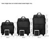 Wheeled Luggage Expandable Folding Duffel Bag Suitcase Foldable Rolling Travel Bag Without Telescopic Handle