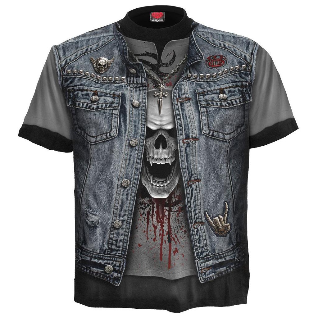 Spiral Direct Unisex Adult Thrash Metal All-Over Print T-Shirt