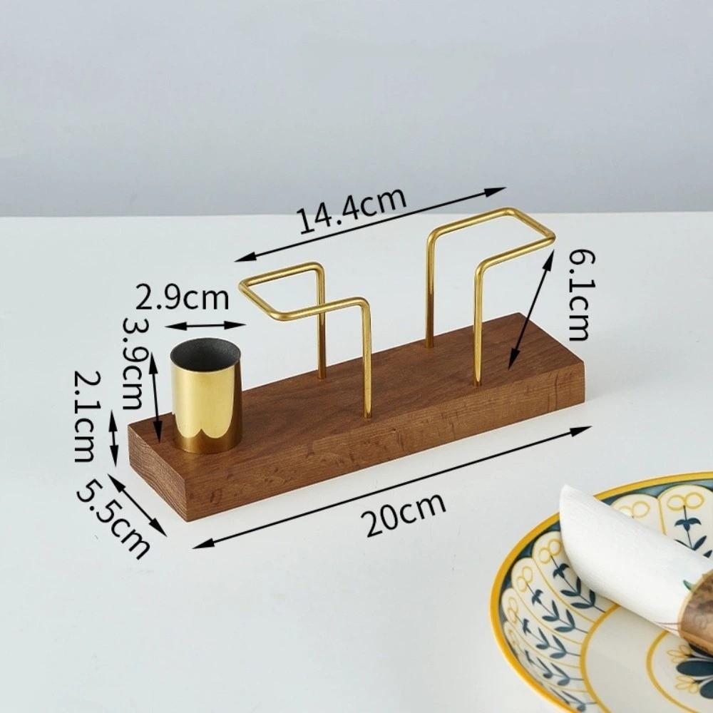 New Wood Tissue Holder Creative Design Elegant Toothpick Box Multifunction Desktop Organizer Dining Table
